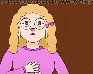 library romance with tomni in animated style