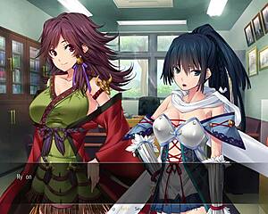 oh commander babes ep1, jun gives me her virginity in this anime hentai game, but i feel so nervous