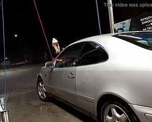 Transsexual Teases at Public Car Wash