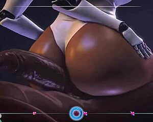 Cock Hero challenges with wild android porn in 3D cartoon