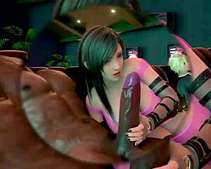 Tifa and Barret Fuck All Night Long in Front of Cloud in Wild 3D Hentai