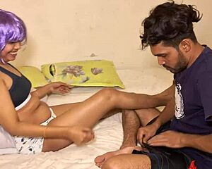 Step sister and step brother Hanif and Adori fuck each other roughly with monster cocks and shaved pussies. First sex she'll never forget! 😈💥