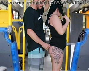 Young gay guy gets off on public bus masturbation sessions