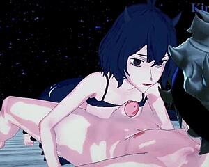 Noelle Silva and Secre Swallowtail Nero with Asta in Intense Black Clover Hentai Sex