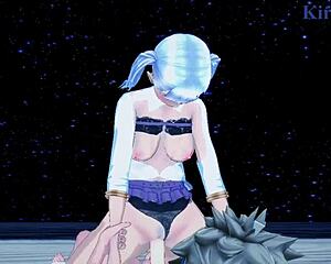 Noelle Silva and Secre Swallowtail Nero with Asta in Intense Black Clover Hentai Sex