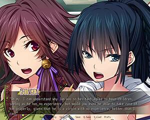 oh commander babes ep1, jun gives me her virginity in this anime hentai game, but i feel so nervous