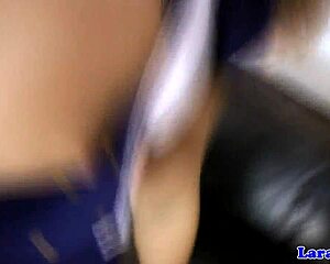 Stockinged English Cougar Fucked In Threesome!