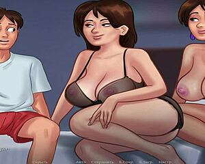 Wow, SummertimeSaga FFM Prep for Wild Sex in E4 8!