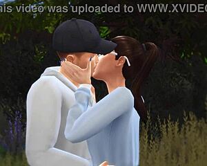SimXStory Episode 3! Forbidden Passion With Teen Blowjob Action!