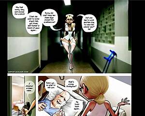 Detailed night nurse cartoon comics featuring anime hentai elements