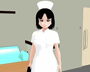 mia [perverted nurse] anime girl and doctor play but almost menes wwww [nurse]