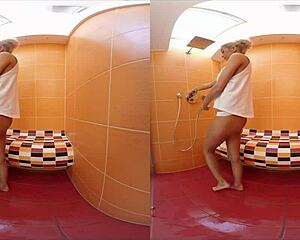 Karol lilien gets hot for cock in shower masturbation and room doggystyle