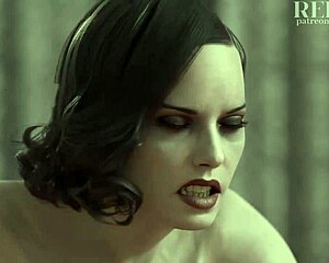 redmoa - dimitrescu dominates in wild hentai play