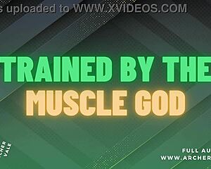 Muscle worship and financial domination in gay audio story