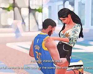 Naughty 3D Hentai Preview: Courtside Passion Heating Up?