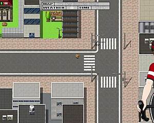 Cute girl flashes big tits and ass while cycling in the public rain.