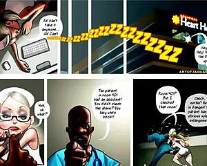 Detailed night nurse cartoon comics featuring anime hentai elements