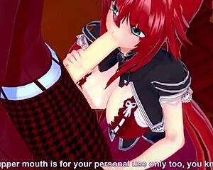 Rias Gremory's DxD NTR madness in 3D cartoon form