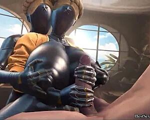 Ballerina twins dive into steamy sex scenes in 3D compilation part 1