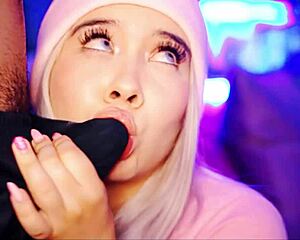 Submissive Chubby University Girl Valentina Boldly Sucks Cock On Webcam, Mouth Filled With Cum, Ready For More