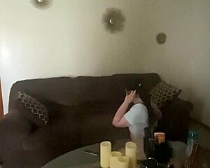 Dirty talking amateur gets a deepthroat and jiggles her ass