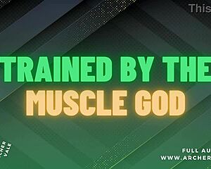 Muscle worship and financial domination in gay audio story