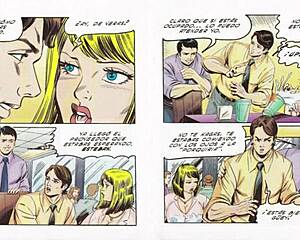 Mexican comic girl feels intense pleasure bent over