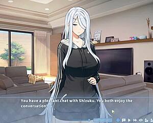 i caught boss masturbating to my giant cock in hentai game.