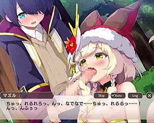 Monster girl TDx showcases wild oral action in anime style.