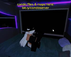 Roblox player gets a good old fashioned blowjob and fuck in a condo bedroom