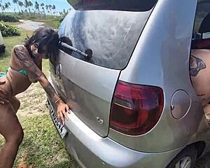 Why stop the car to bang hot chicks on the road?