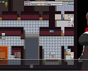 Cute girl flashes big tits and ass while cycling in the public rain.