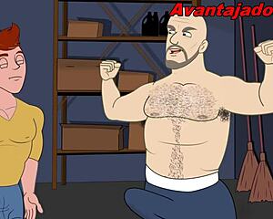 Gay Drawing Dirty Sex in College