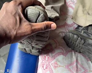 uhh, servin’ this married welder guy at the motel... ya know!