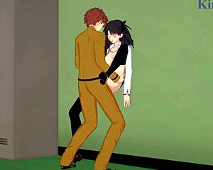 Hey, Saber, Rin Tohsaka, and Shirou Emiya go wild in bed!