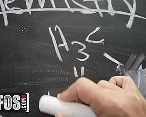 Steamy classroom session with Emma Bugg and Victor Ray