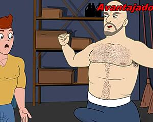 Gay Drawing Dirty Sex in College