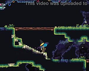 flip witch pixel hentai game ep 6. femdom creampie action unfolds in the forest.