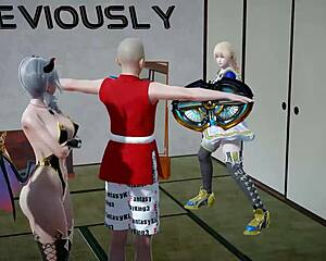 2-B Dances Seductively and Gets Pounded Hard in the Shower Scene