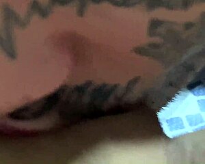 Tattooed Brunette Pornstar With Piercing Teases Until She Gets Cock