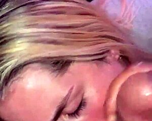 got 10 mins of blonde slut lovin deepthroat action?