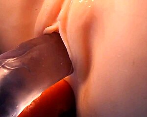 so yeah, both holes on this real doll get stuffed with double penetration