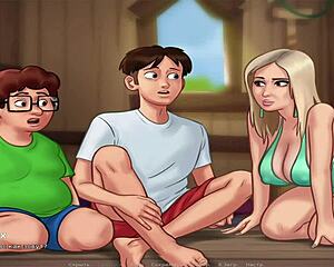 summertimesaga laundry sex gets wild and uncensored in e3 54