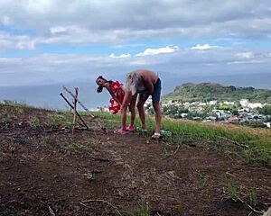 weekend in nature in freaky way with old hairy monster cock perv