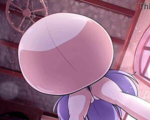 Camilla in animation vore scene with oral and tits