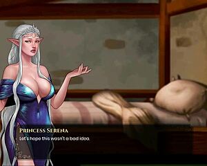 naughty fairy tale with monster cock in anime hentai game