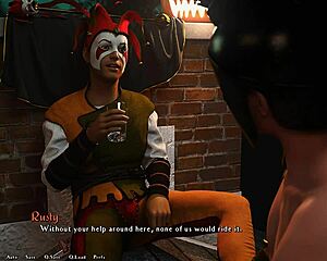 Hot strip tease with ripped clothes and 3D animation
