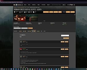 Aerith nude modification for Final Fantasy 7 Remake game