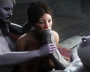 Two big cocks satisfy a MILF in a 3D hentai