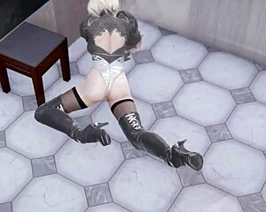 2-B Dances Seductively and Gets Pounded Hard in the Shower Scene